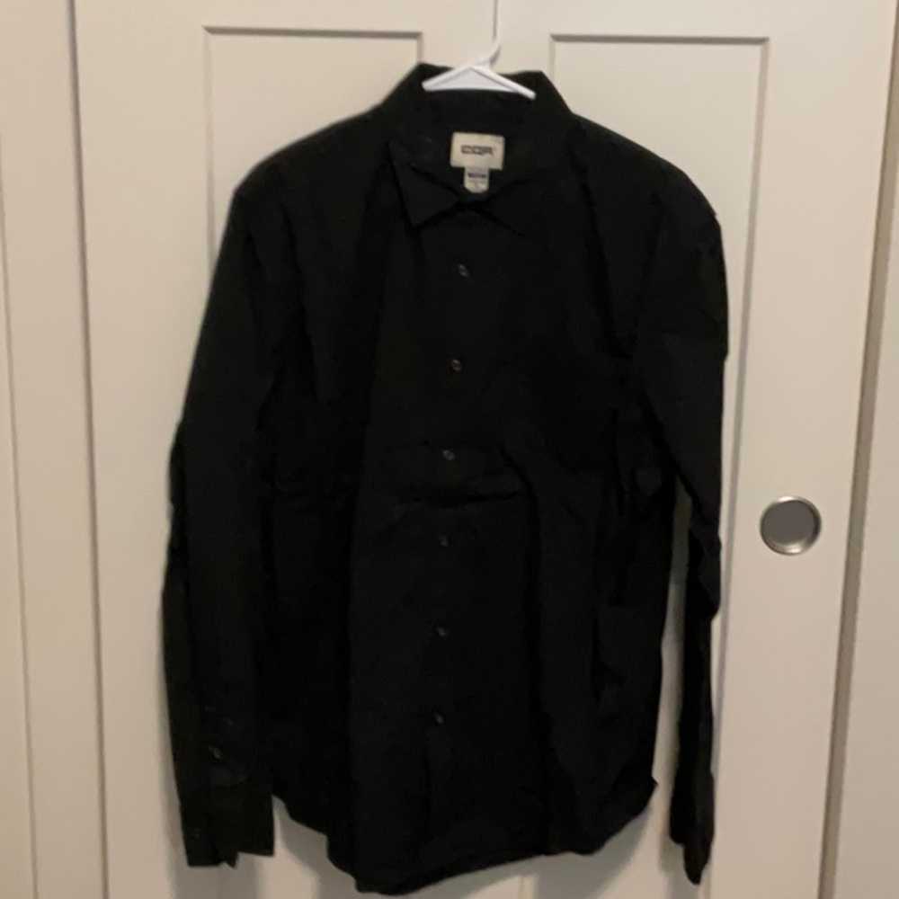 Black Lightweight Shirt Jacket Casual Design